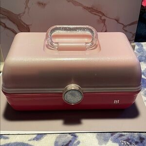 Ulta Beauty Pink and Red Cosmetic Case